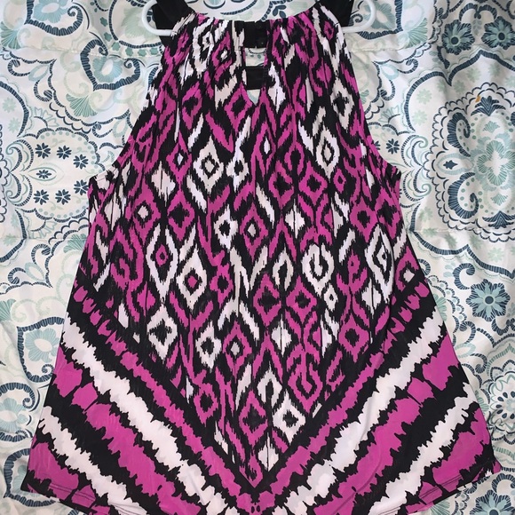 I-N-C Petite XL Women’s Keyhole Halter Blouse - Picture 2 of 4